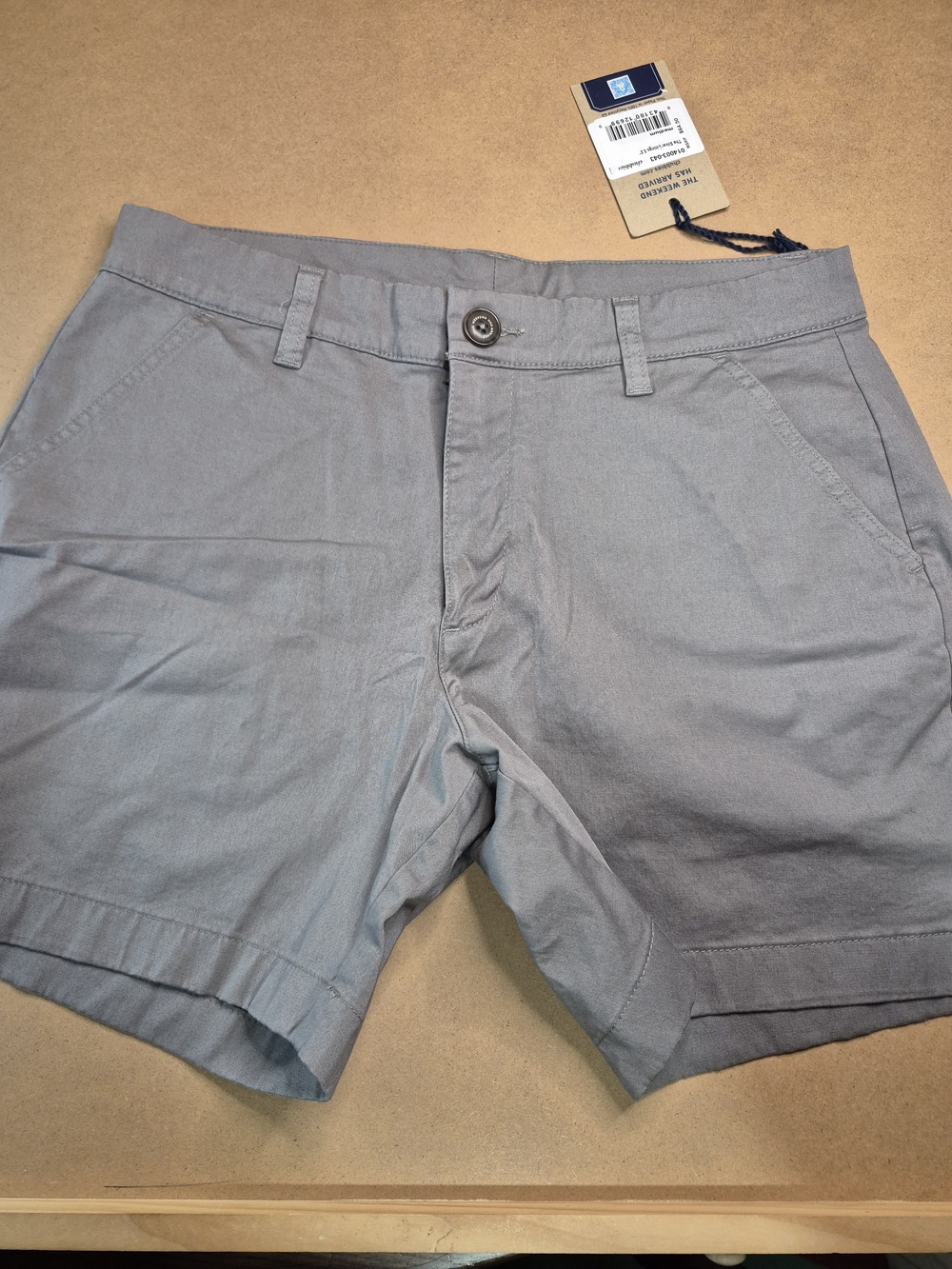 Men's Gray Chino Shorts - Lightweight Casual Wear